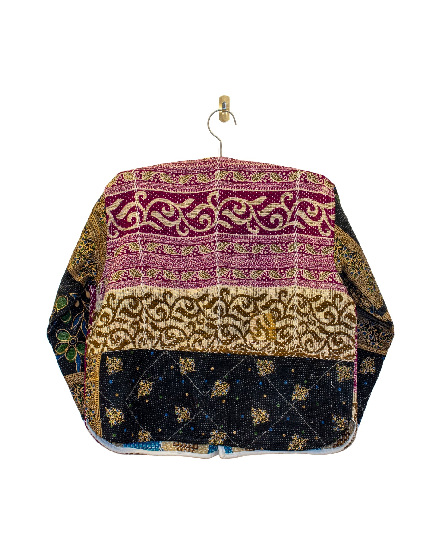 One-Of -A -Kind Reversible Hand Quilted Jacket- Cardigan Style