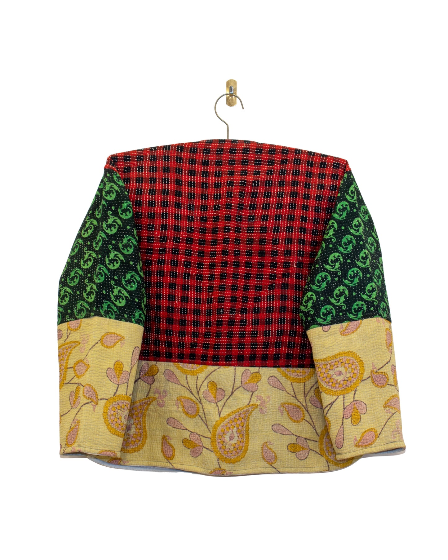 One-Of -A -Kind Reversible Hand Quilted Jacket- Cardigan Style