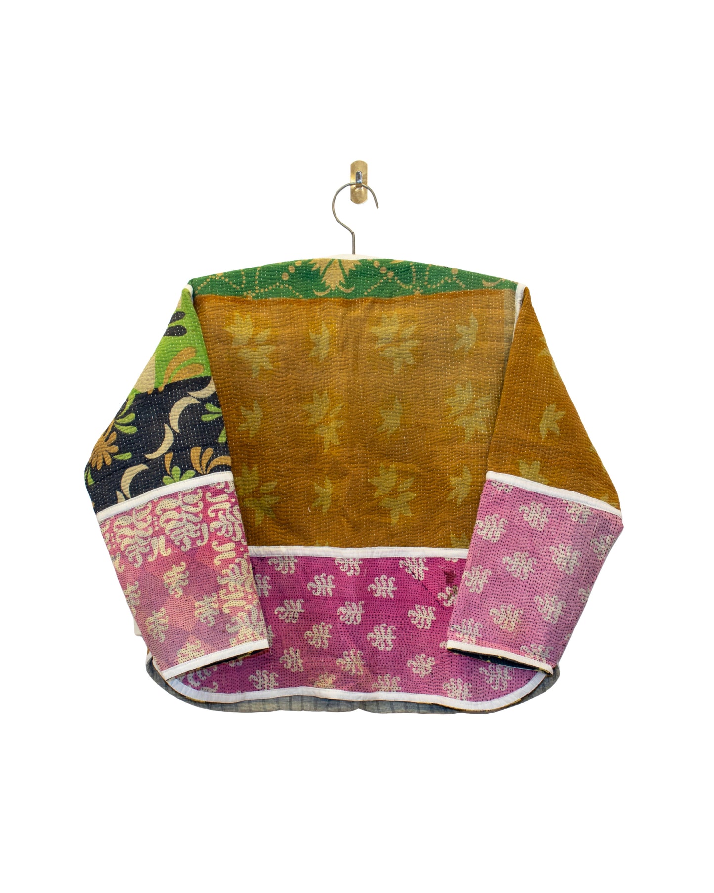 One-Of -A -Kind Reversible Hand Quilted Jacket- Cardigan Style