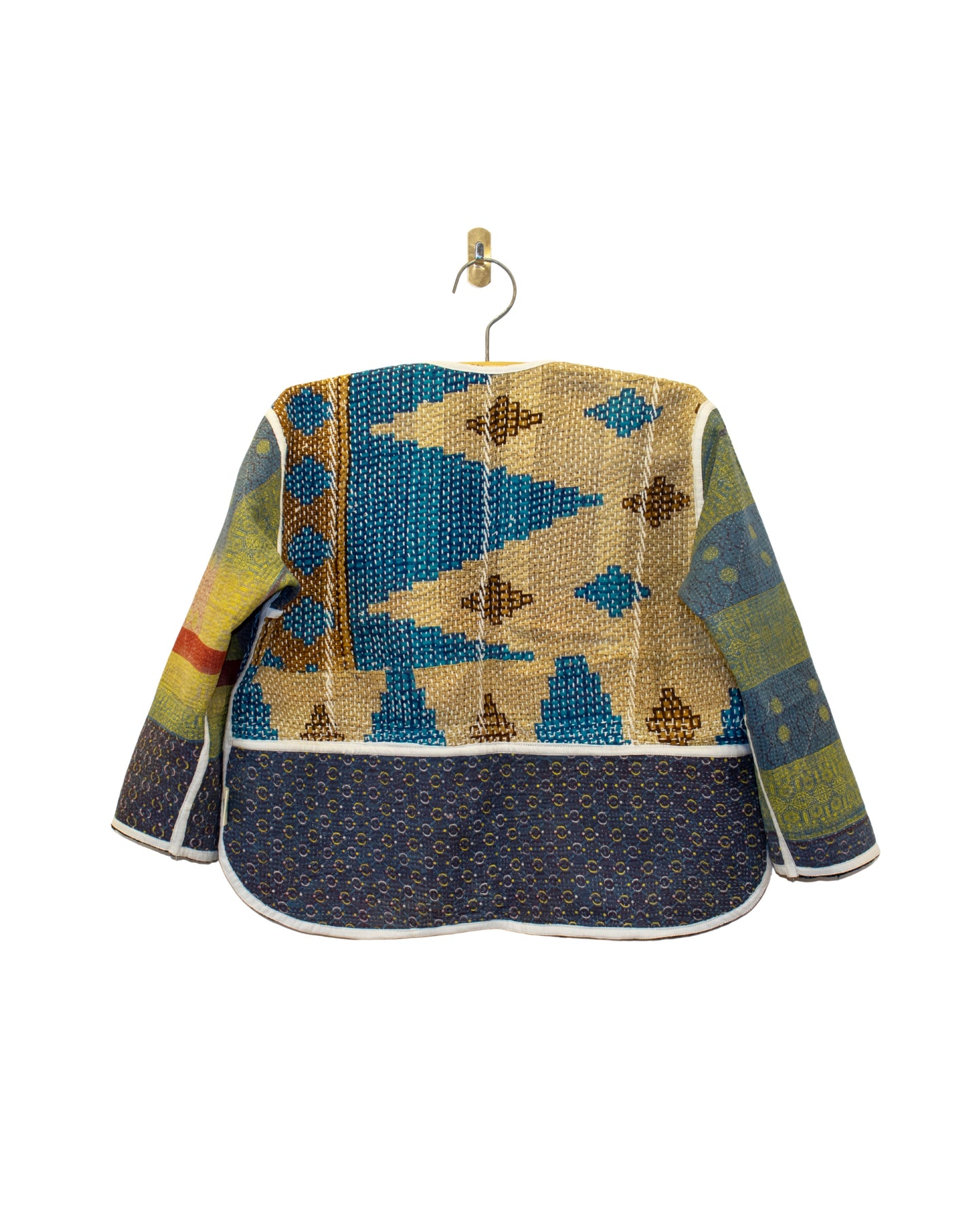 One-Of -A -Kind Reversible Hand Quilted Jacket- Cardigan Style