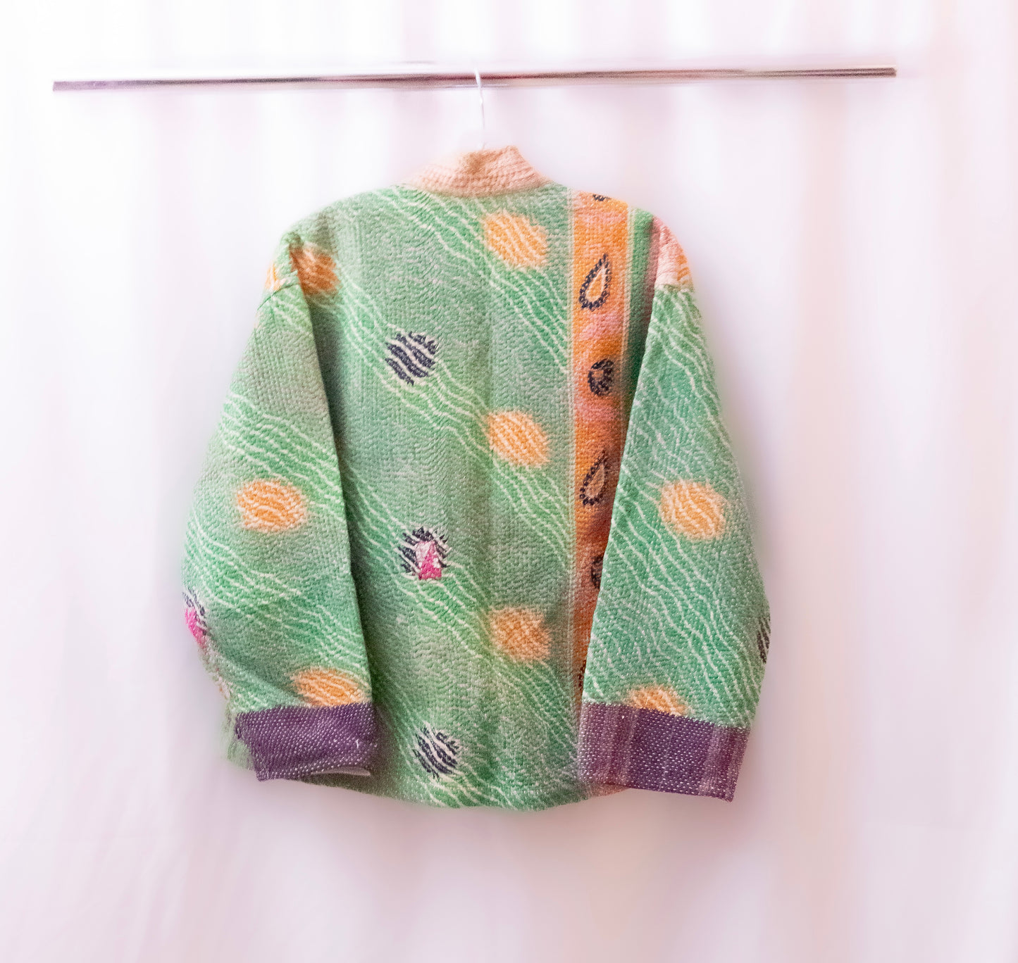 One-Of -A -Kind Reversible  Quilted  HAORI Jacket