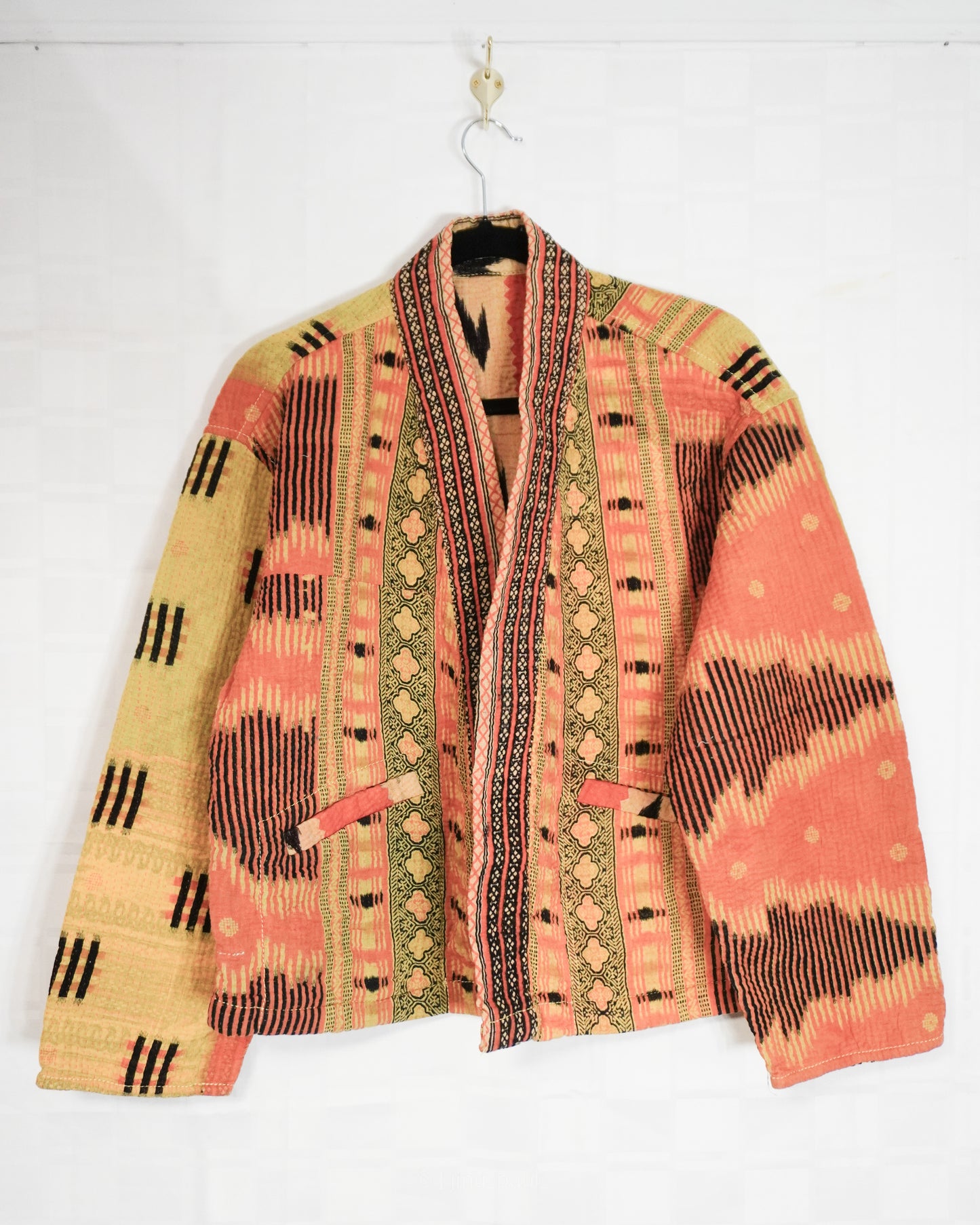 One-Of -A -Kind Reversible  Quilted  HAORI Jacket